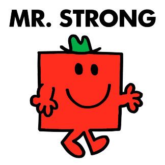 Mr. Men Little Miss - Mr Strong Classic 1 Mr Happy Mr Men, Little Mr Shirt, Mr Men Characters, Mr Men Party, Mr Men Little Miss Characters, Mr Strong, Mister And Misses, Little Miss Characters, Mr Men Little Miss