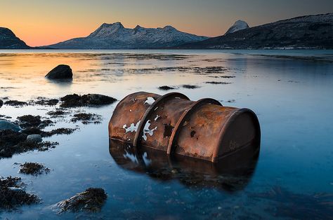 Rusty oil barrel in sunset Quite Aesthetic, Oil Spillage, Chemical Waste, Environment Photography, Oil Pollution, Tar Sands, Oil Barrel, Art Assignments, Linocut Printmaking