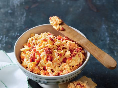 Our Favorite Pimiento Cheese Recipe Best Pimiento Cheese Recipe, Sweet Munchies, Cheese Spread Recipes, Homemade Pimento Cheese, Pimento Cheese Sandwiches, Pimento Cheese Spread, Southern Living Recipes, Pimento Cheese Recipes, Pimiento Cheese