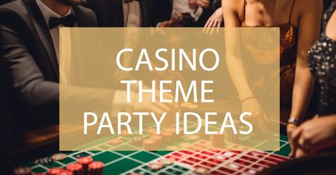 Hosting a Winning Casino Theme Party: Casino Party Ideas - Darling celebrations Casino Party Decorations Diy, Casino Night Fundraiser Ideas, Casino Night Party Ideas, Monte Carlo Theme Party, Casino Party Ideas, Casino Theme Party, Party Menu Ideas, Casino Royale Theme, Casino Party Games