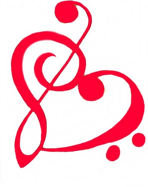 Treble and bass clef heart tattoo. Camilla Bowles Parker, Pictures Of Music, Tattoo Ideas Music, Bass And Treble Clef, Treble Clef Heart, Simple Tats, Peace Music, Luna Guitars, Good Tattoo Quotes