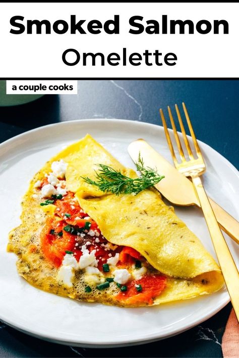 Salmon Omelette, Smoked Salmon Omelette, Recipes Pescatarian, Salad Dressing Recipes Healthy, A Couple Cooks, Best Brunch Recipes, Special Breakfast, Tilapia Recipes, Omelette Recipe