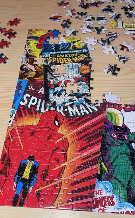 Puzzle Corner, Marvel Instagram, Puzzle Aesthetic, Marvel Puzzle, Puzzle Collection, Wedding Photoshoot Props, Spiderman 3, Theatre Life, Mood And Tone