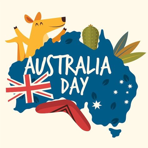 Flat design australia day illustration | Free Vector #Freepik #freevector #australia-day #national #flag-day #flag-design National Day Design, Australia Poster, Happy Australia Day, Australia Flag, Day Illustration, Flag Day, Australia Day, National Day, Poster Ideas