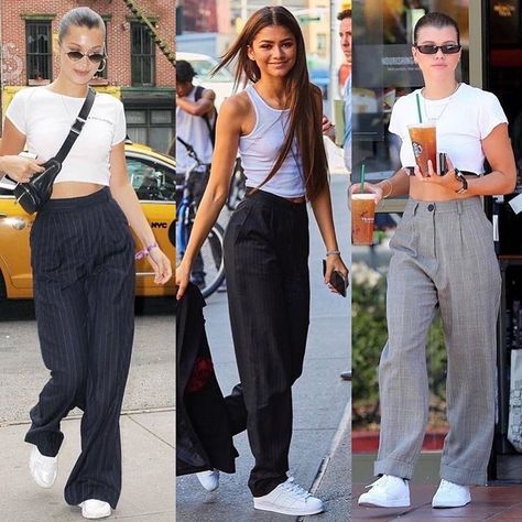 Tailored Pants Outfit, Cozy Summer Outfits, Style Année 80, Outfits Gorditas, Ny Outfits, Zendaya Outfits, Pants Outfit Casual, Sofia Richie, Beauty Inspo