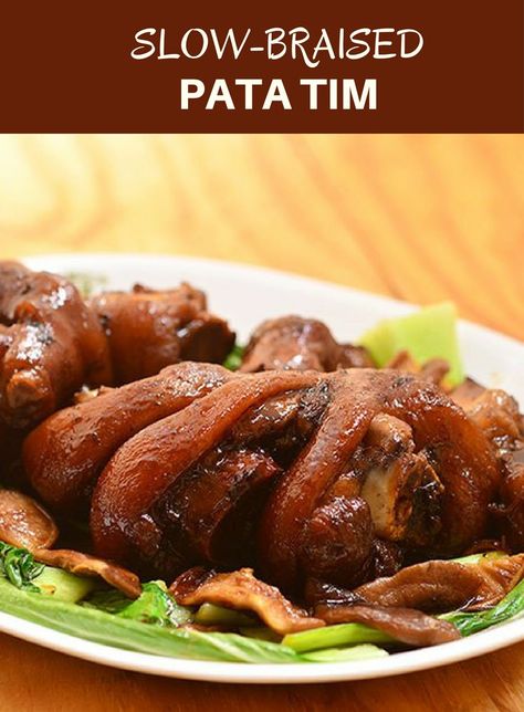 Pata Tim, Fried Frog Legs, Kawaling Pinoy, Philippines Recipes, Pork Hock, Healthy Pork, Chinese Cooking Wine, Pinoy Food, Savory Sauce