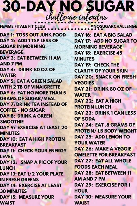 Take this Sugar Free challenge to reduce your daily added sugar intake in 30 days to improve your energy, reduce inflammation and give you smooth, wrinkle-free glowing skin. This challenge lasts 30 days with daily prompts. Your body will thank you #sugarbomb #sugarfree #livesugarfree #nosugar #sugarmomma #sugarbabe #sugarfreenation #sugarfreeliving #nodiabetes #lowglycemicindex No Pop Challenge 30 Day, Monthly Food Challenge, 30 Day Sugar Detox Challenge, 30 Day Fruit Challenge, January Health Challenge, 30 Days No Sugar Challenge, 30 Day Fasting Challenge, 19 Day No Sugar Challenge, No Sweets Challenge 30 Day