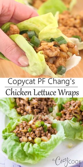 Pf Changs Chicken Lettuce Wraps, Salat Wraps, Pf Changs, One Pot Dinners, Diner Recept, Resep Diet, Chicken Lettuce Wraps, Health Dinner, Health Dinner Recipes