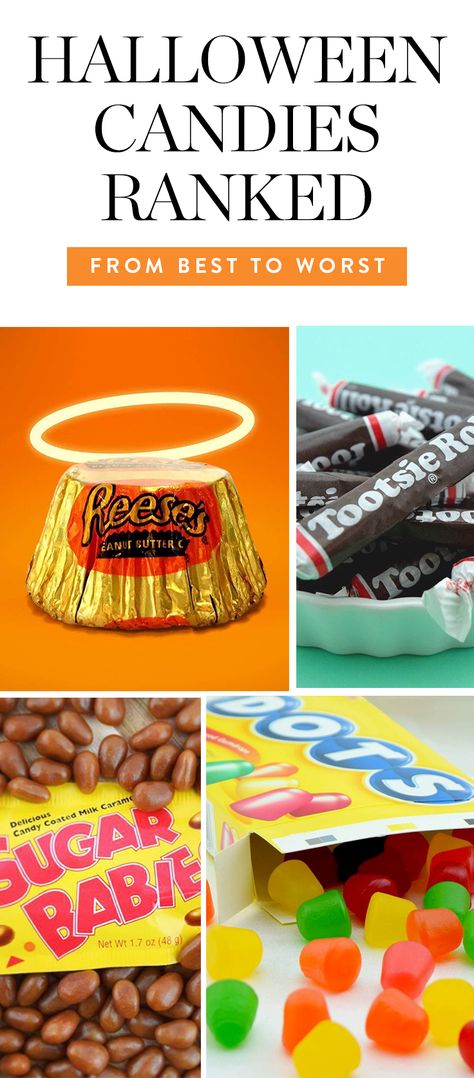 All the Halloween Candies, Ranked from Best to Worst Candy Bar Crafts, Worst Halloween Candy, Best Halloween Candy, Halloween Candies, Scary Haunted House, Spooky Snacks, How To Store Potatoes, Mini Pumpkin Pies, Ghost Cookies