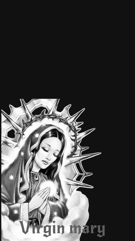 Virgin mary wallpaper black and white Virgin Wallpaper Iphone, Lady Of Guadalupe Wallpaper, Latina Wallpaper Iphone, Our Lady Of Guadalupe Wallpaper, Virgen Mary Wallpaper, Virgin Mary Wallpaper, Virgencita Wallpaper, Latina Wallpaper, Mother Mary Wallpaper