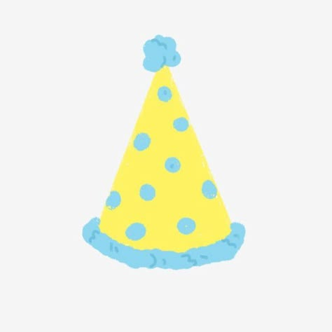 Birthday Hat Clipart, Birthday Png Aesthetic, Birthday Hat Illustration, Birthday Hat Aesthetic, Hbd Png, Birthday Hat Drawing, Party Hat Drawing, Party Hat Illustration, Party Hat Clipart