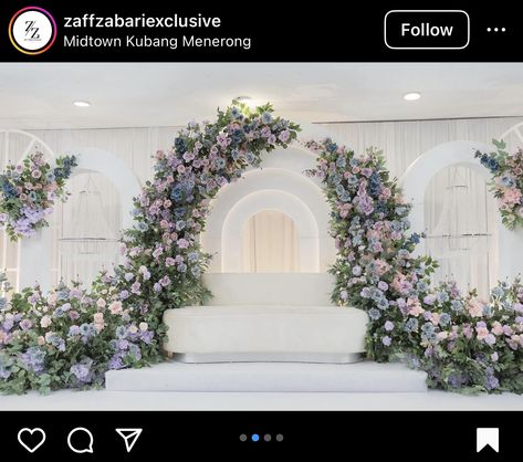 Pelamin Floral, Pelamin Garden, Pelamin Cantik, Pelamin Exclusive, Pelamin Rumah Exclusive, Nikah Decor, Wedding Stage Backdrop, Wedding Entrance Decor, Korean Wedding