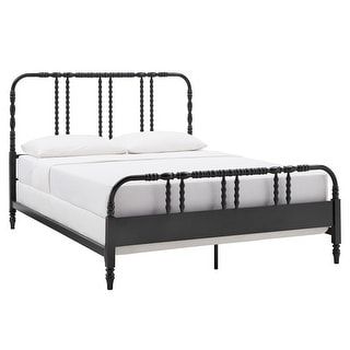 Spool Bed, Black Metal Bed, Spindle Bed, Bed Black, Box Spring Bed, Classic Bed, Black Inspiration, Standard Bed, Headboard Designs