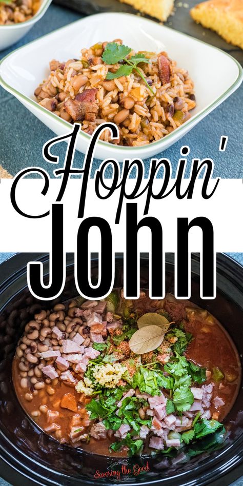 Hoppin John Crockpot Recipe, Crockpot Hoppin John Recipe, Hoppin John Crockpot, Crockpot Hoppin John, Slow Cooker Hoppin John Recipe, Slow Cooker Hoppin John, Black Eyed Peas Recipe Vegetarian, Slow Cooker Black Eyed Peas, Hoppin John Recipe