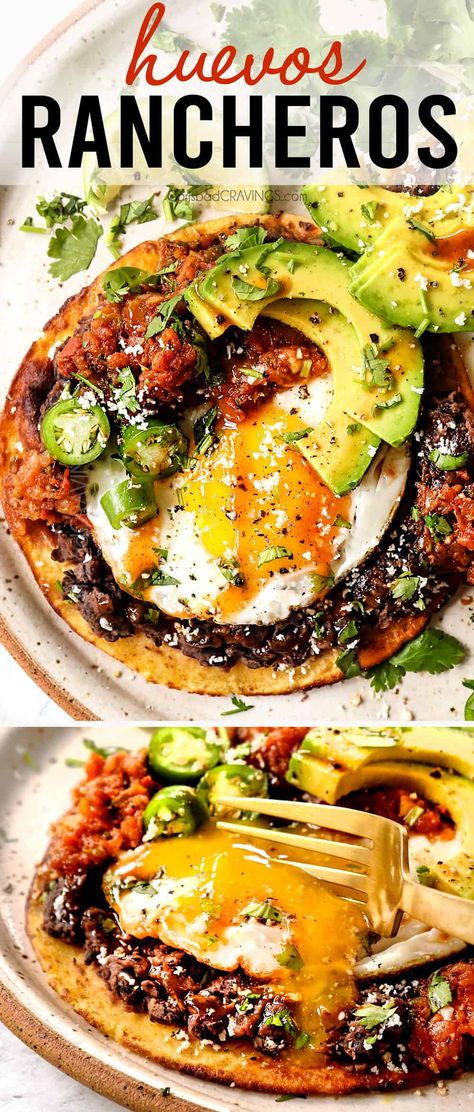 Huevos Ranchos Recipe, Huevos Rancheros Recipe Vegetarian, Rancho Huevos Breakfast Recipes, New Mexico Huevos Rancheros, Huevos Rancheros Scrambled Eggs, Breakfast Huevos Rancheros, Best Huevos Rancheros Recipe, Sheet Pan Huevos Rancheros, Huevos Rancheros Burrito