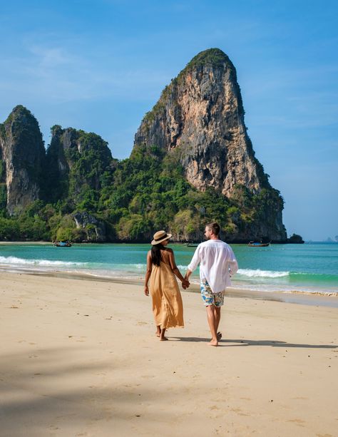 💖 Sweet vibes in Krabi! 💖 Ending the year with fantastic news: Krabi clinches the title of the Best Romantic Destination at the Travel + Leisure India's Best Awards 2023. Dive into the allure of the sea, indulge in luxurious accommodations, and savor romantic dinners—perfect for couples' getaways. 🌟Treat your special someone to a memorable time in Thailand. Discover more about Krabi's enchanting attractions at www.tourismthailand.org/Articles/10-things-to-do-in-krabi #AmazingThailand Phi Phi Island Photography Couple, Couples In Thailand, Krabi Photo Ideas, Thailand Photo Ideas Couple, Couple Bali Photo Ideas, Bali Photoshoot Couple Photos, Thailand Couple Pictures, Krabi Thailand Photography, Thailand Picture Ideas