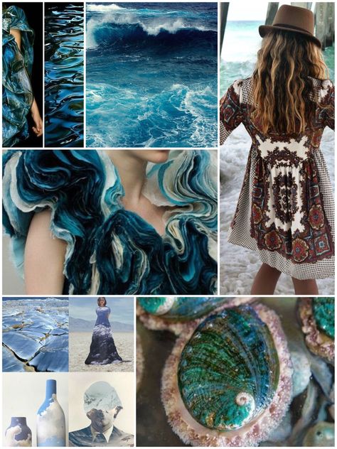 Sea inspired fashion'16  ~RomeeH Mood Borde Fashion Design, Mood Borde Fashion, Pisces Core, Sea Inspired Fashion, Sea Motifs, Iris Van Herpen, Fashion Designing, Sea Inspired, Design Clothes