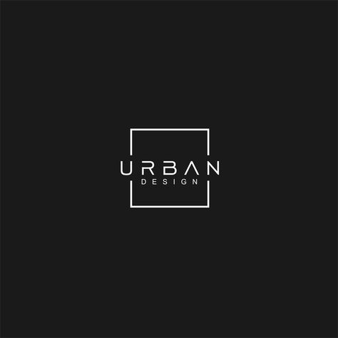 Urban Designs Brand Logo by ajer Mens Clothing Brand Logo Ideas, Black And White Logo Ideas, Urban Brand Identity, Masculine Logo Design Inspiration, Urban Logo Design Brand Identity, Urban Style Logo, Urban Streetwear Logo Design, Urban Logo Design, Focus Logo