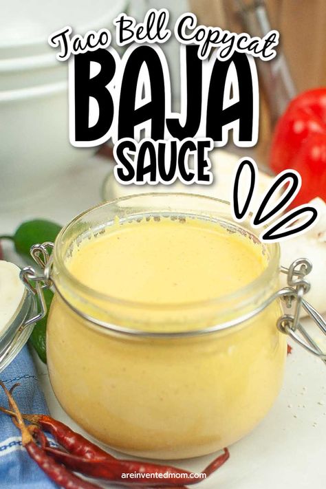 Create the Taco Bell magic at home with our copycat Baja sauce recipe. Creamy and tangy with a slightly spicy flavor that complements your favorite Mexican foods - like fish tacos and burritos. Macayos Baja Sauce Recipe, Baja Sauce Recipe, Taco Bell Baja Sauce, Baja Sauce, Salsa Recipes, Tacos And Burritos, Taco Sauce, Mexican Foods, Easy Taco