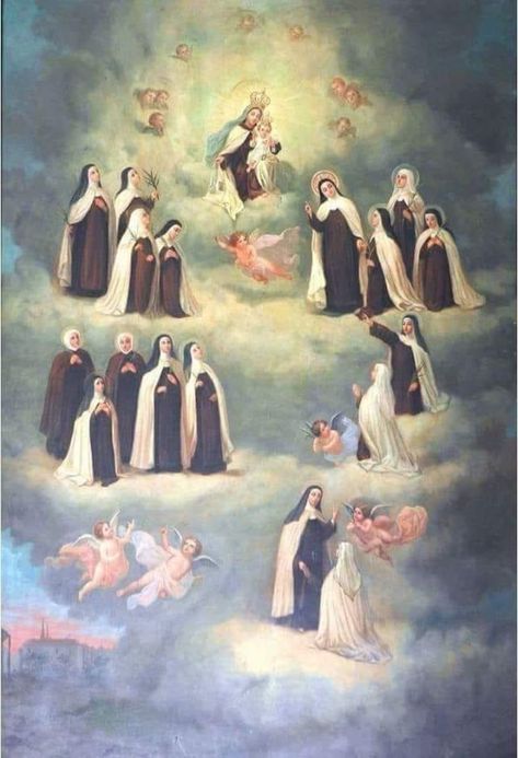 Carmelite Saints, Roman Catholic Art, Santa Filomena, Magical Paintings, Catholic Pictures, St Therese Of Lisieux, Mama Mary, Bride Of Christ, American Painting