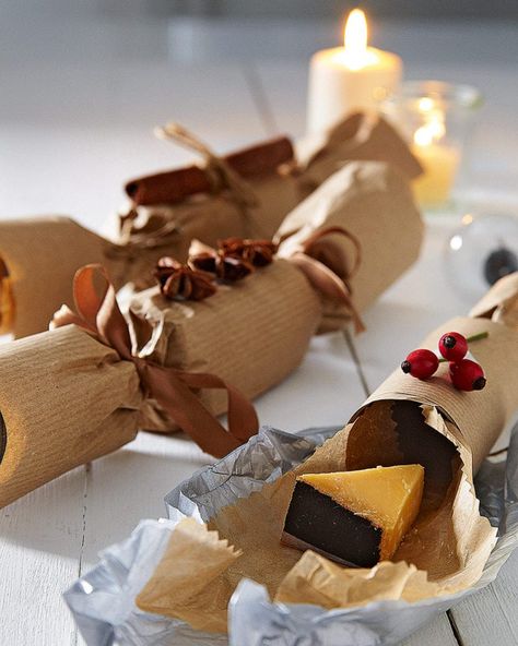 How to make your own Christmas crackers | delicious. magazine Traditional Christmas Dinner Recipes, Christmas Chocolate Recipes, Homemade Christmas Crackers, Ghostbusters Equipment, Gift Recipes, Christmas Vegetables, Cheese Christmas, Christmas Dinner Recipes, Traditional Christmas Dinner