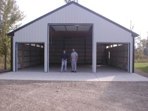 Rv Barn, Detached Garage Designs, Rv Garage Plans, Garage Shop Plans, Metal Garage Buildings, Garage Plans With Loft, Custom Rv, Pole Barn Garage, Building A Pole Barn