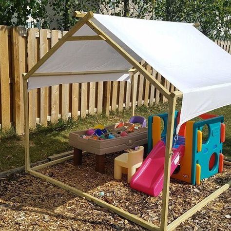 Kids Yard, Play Area Backyard, Backyard Kids, Backyard Kids Play Area, Backyard Shade, Outdoor Play Areas, Wheelbarrows, Vintage Containers, Kids Backyard