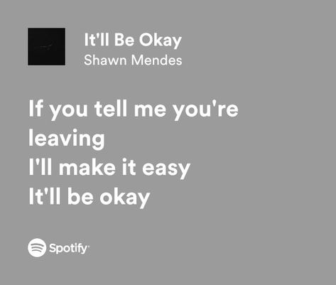 It’ll Be Okay Shawn Mendes, Itll Be Okay Shawn Mendes, It’ll Be Okay, Itll Be Okay, Shawn Mendes Aesthetic, Shawn Mendes Music, Itll Be Ok, Shawn Mendes Songs, Spotify Aesthetic