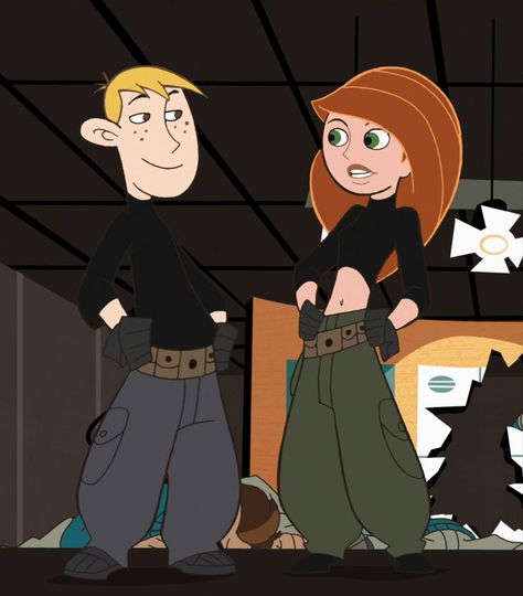 Kim Possible and Ron Stoppable. Kim Possible And Ron Stoppable, Partner Costumes, Kim Possible And Ron, Disfarces Halloween, Ron Stoppable, Cute Couples Costumes, Halloween Duos, Kostum Halloween, Fest Temaer