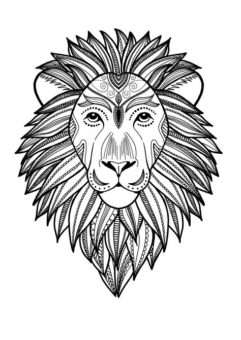 Symmetric Art, Mandala Graphic, Wild Art, Lion Images, Mandala Art Lesson, Animal Drawing, Drawing Simple, Lion Print, Foil Art