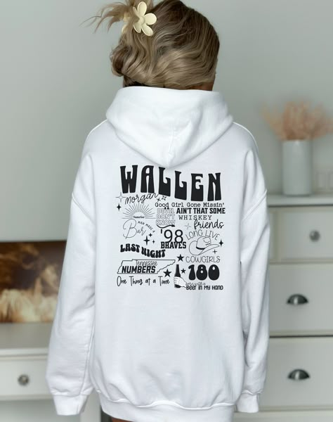 Attention Morgan Wallen fans Show off your love for Morgan Wallen with this stylish hooded sweatshirt featuring the song titles from his album "One Thing at a Time." Wear with denim and boots, or athleisure for an everyday look. Stay cozy and on trend while supporting your favorite artist!  PRODUCT INFORMATION 💡 ✅ The classic fit along with the pouch pocket and the tear-away label make for a highly comfortable, scratch-free wearing experience.  ✅ The color-matched drawcord and the double-lined Morgan Wallen Merch, Morgan Wallen Clothes, Morgan Wallen Hoodie, Morgan Wallen Sweatshirt, Morgan Wallen Crewneck, Morgan Wallen Tee Shirt, Morgan Wallen Apparel, Morgan Wallen Sweatshirts & Hoodies, Best Country Singers