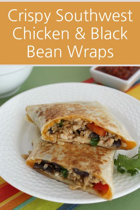 If you're craving something new for lunch, this crispy southwest chicken & black bean wrap is it! Lunch or dinner is made super easy because these come together so quickly it'll shock you! Plus they taste amazing with a Tex-Mex flavor that you'll love! Southwest Chicken Wraps, Tips For Meal Prepping, Southern Chicken, Freezer Cooking Recipes, Chicken Wrap Recipes, Southwest Chicken, Make Ahead Freezer Meals, Money Saving Meals, Making Lunch