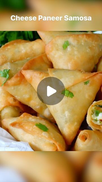 Sheetal on Instagram Vegetable Samosa Recipe Indian, Paneer Starters Snacks, Food Recipes Indian Vegetarian, Patti Samosa Recipe, Paneer Samosa Recipe, Cheese Samosa Recipes, Healthy Samosa Recipe, Starters Recipes Vegetarian, Patti Samosa