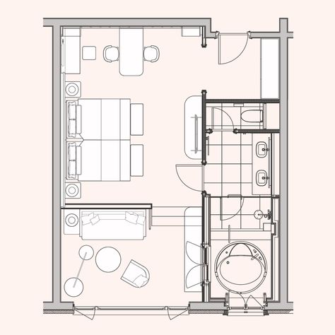 Junior Suite room | HOTEL de L'ALPAGE | Nagano, Japan Hotel Suite Room Plan, Hotel Suite Floor Plan, Hotel Sweet, Suite Room Hotel, Hotel Room Plan, Hotel Room Design Plan, Inspirational Architecture, Suite Rooms, Suite Room