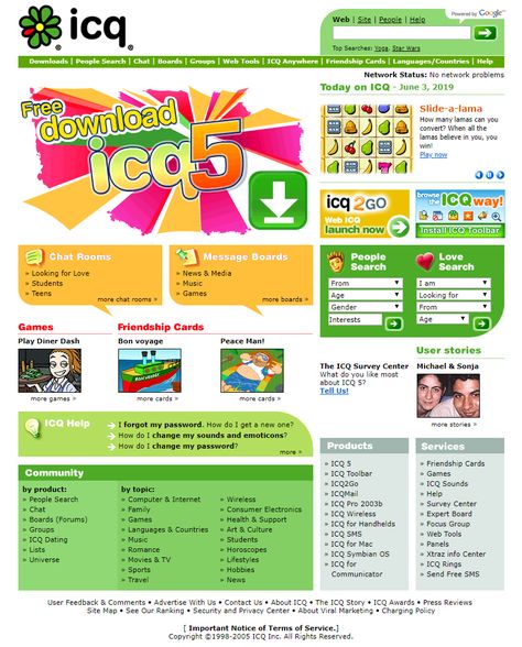 Old Website Design, Y2k Website, 2000s Stuff, Old Web, Google Website, Website Layouts, City Of God, Instant Messenger, Year Book