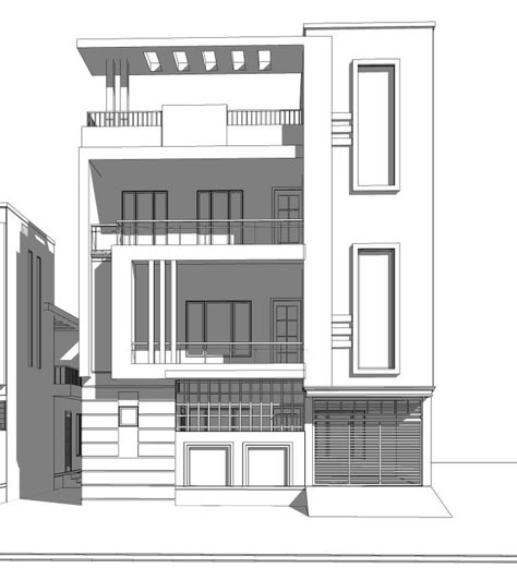 Architecture Small House, House Elevations, House Outer Design, Small House Front Design, House Balcony Design, Small House Elevation, Residential Building Design, Small House Elevation Design, House Balcony