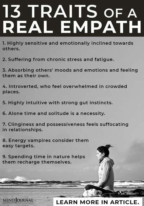 traits of a real empath info Empath Traits, Empath Abilities, Empathy Quotes, Intuitive Empath, Spiritual Awakening Signs, Energy Vampires, An Empath, Energy Healing Spirituality, Highly Sensitive Person