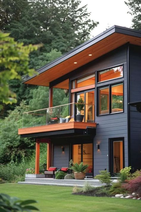 Explore the top 9 modern trends in home exterior design that will dominate in 2024. From sleek materials to eco-friendly elements, these ideas will inspire you to give your home a contemporary makeover. #ModernHomeDesign #ExteriorTrends2024 #HomeRenovation Eco House Exterior, Home Exterior Design Ideas, Contemporary Exterior Design, Modern Home Exterior, Small House Exteriors, Home Exterior Design, Bedroom Inspirations Minimalist, Home Gym Design Garage, Jade Design