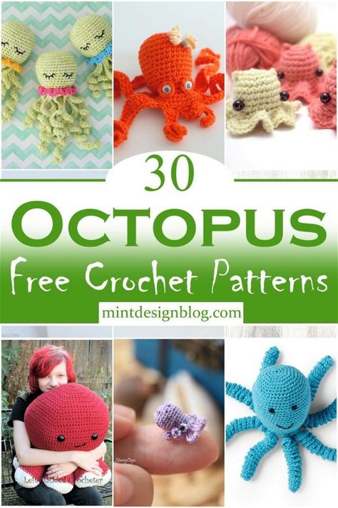 Free Crochet Octopus Patterns 1 Free Crochet Octopus, Octopus Crochet Pattern Free, Octopus Crafts, Octopus Crochet, Octopus Crochet Pattern, Crochet Slouchy Hat, Crochet Hack, Crochet Octopus, Sand Crafts