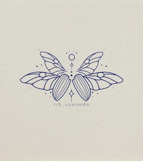 Minimalist Moth Tattoo, Fiz Lorsman Tattoo, Tiny Moth Tattoo, Butterfly Logo Design Ideas, Fairy Wing Tattoos, Tattoo Fairy, Moth Tattoo Design, Line Tattoo Ideas, Wrist Tattoo Designs