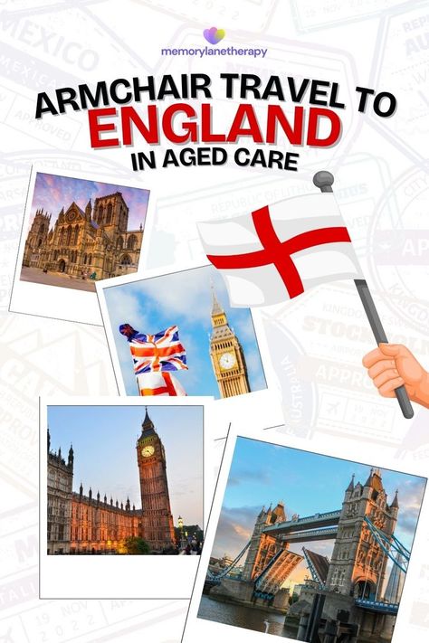 Activity For Seniors, Travel To England, Senior Living Activities, Armchair Travel, Aged Care, Senior Living, England Travel, Memory Lane, Step By Step Instructions