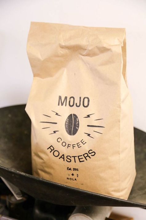 Mojo Coffee Roasters New Orleans Mojo Coffee, Coffee Labels, Coffee Origin, Coffee Label, Coffee Roastery, Specialty Coffee, Coffee Packaging, Speciality Coffee, Coffee Cafe