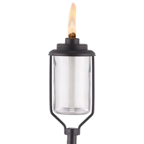 TIKI 1-in Clear Glass Garden Torch in the Garden Torches department at Lowes.com Garden Torch, Outdoor Torches, Outdoor Path, Outdoor Path Lighting, Tiki Torches, Backyard Spaces, Glass Canisters, Kerosene Lamp, Torch Light