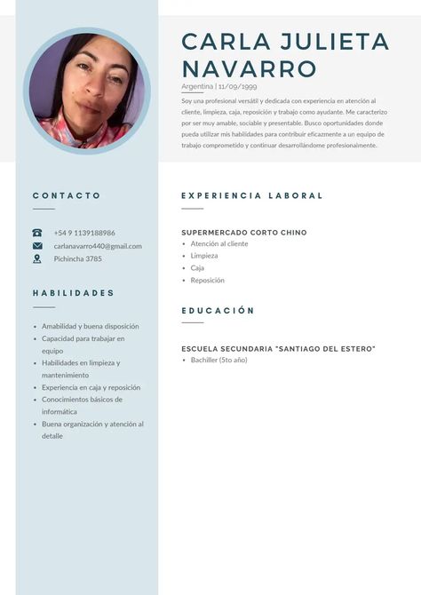 Curriculum Vitae - Carla Julieta Navarro.pdf Curriculum Vitae, Collage, Pins