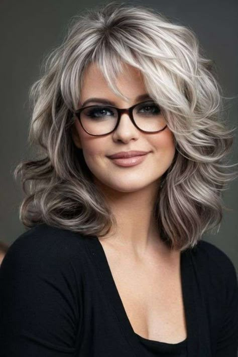 Hair Styles Women Over 50 Medium, Older Women Hairstyles Medium Over 60 Shoulder Length, Very Layered Hair Medium Over 50 2024, Long Hair With Short Layers All Over, Medium Length Hair For Older Women Over 50 Layered Haircuts, Hair Styles Over 50 Fifty Not Frumpy, Medium Hair Styles For Women Over 50, Medium Hair Over 50, Medium Length Hair Styles For Women Over 50