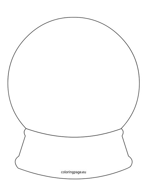 Snow globe template | Coloring Page Snowglobe Template, Snow Globe Template, Snow Globe Crafts, Globe Crafts, December Crafts, Preschool Christmas Crafts, Christmas School, Winter Crafts For Kids, Daycare Crafts