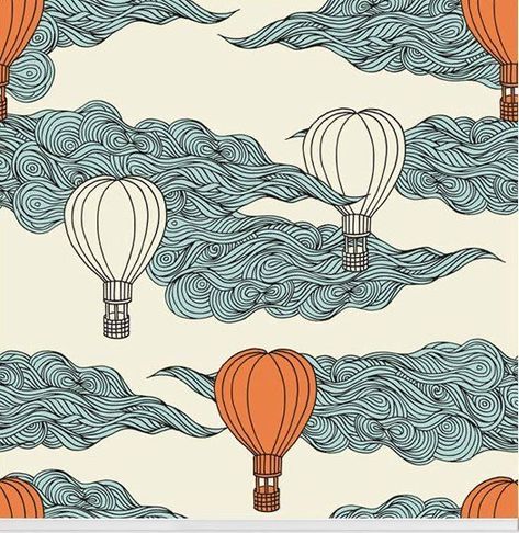 Hope Floats, Illustration Design Graphique, Illustration Simple, Arte Sketchbook, Hot Air Balloons, Doodle Art Designs, Air Balloons, Zentangle Art, Pen Art