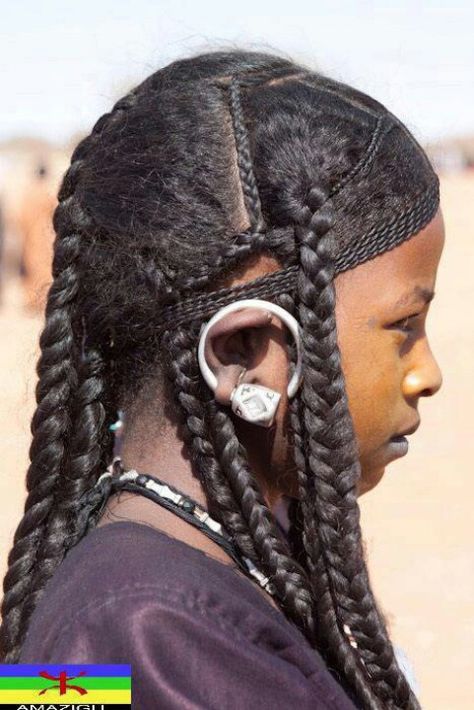 Tuareg braids Tuareg People, Sopot, Long Braids, African Hairstyles, African Beauty, Natural Hair Care, The Sand, Black Is Beautiful, Hair Goals