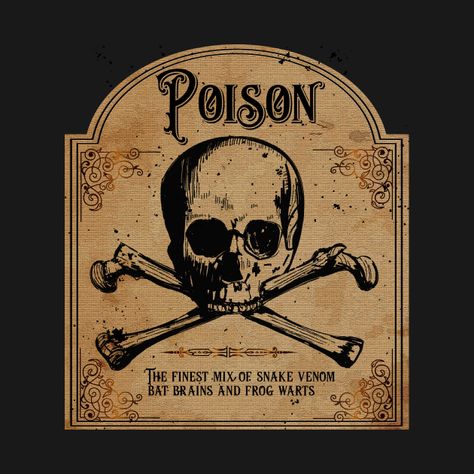 Poison Halloween - Halloween - T-Shirt | TeePublic Halloween Poison Labels, Halloween Potion Labels, Witch Poison, Poison Label, Poison Hemlock, Potion Witch, Halloween Apothecary Labels, Halloween Bottle Labels, Witch Tshirt