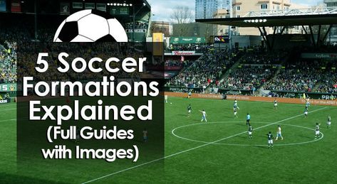 5 Soccer Formations Explained (Full Guides with Images) Soccer Formations 11v11, Soccer Formations, High School Soccer, Team Success, Creating Goals, Soccer Coaching, Marathon Running, The Team, Going To Work